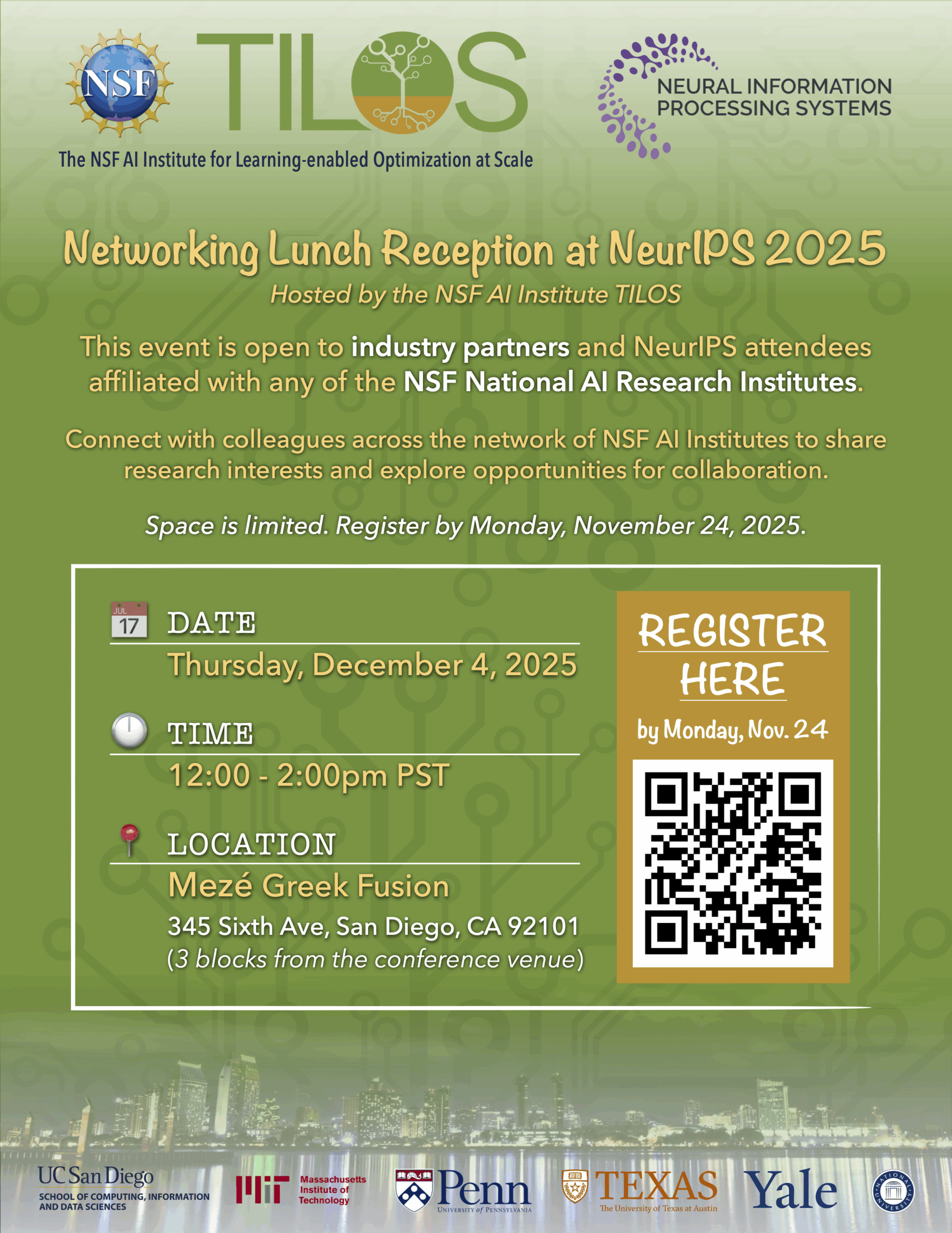 NeurIPS 2025 Networking Lunch Reception