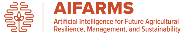 Artificial Intelligence for Future Agricultural Resilience, Management, and Sustainability AIFARMS Logo