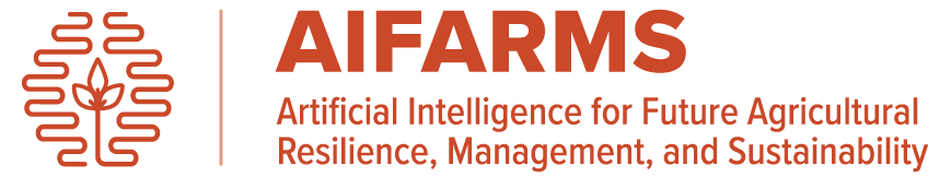 Artificial Intelligence for Future Agricultural Resilience, Management, and Sustainability AIFARMS Logo